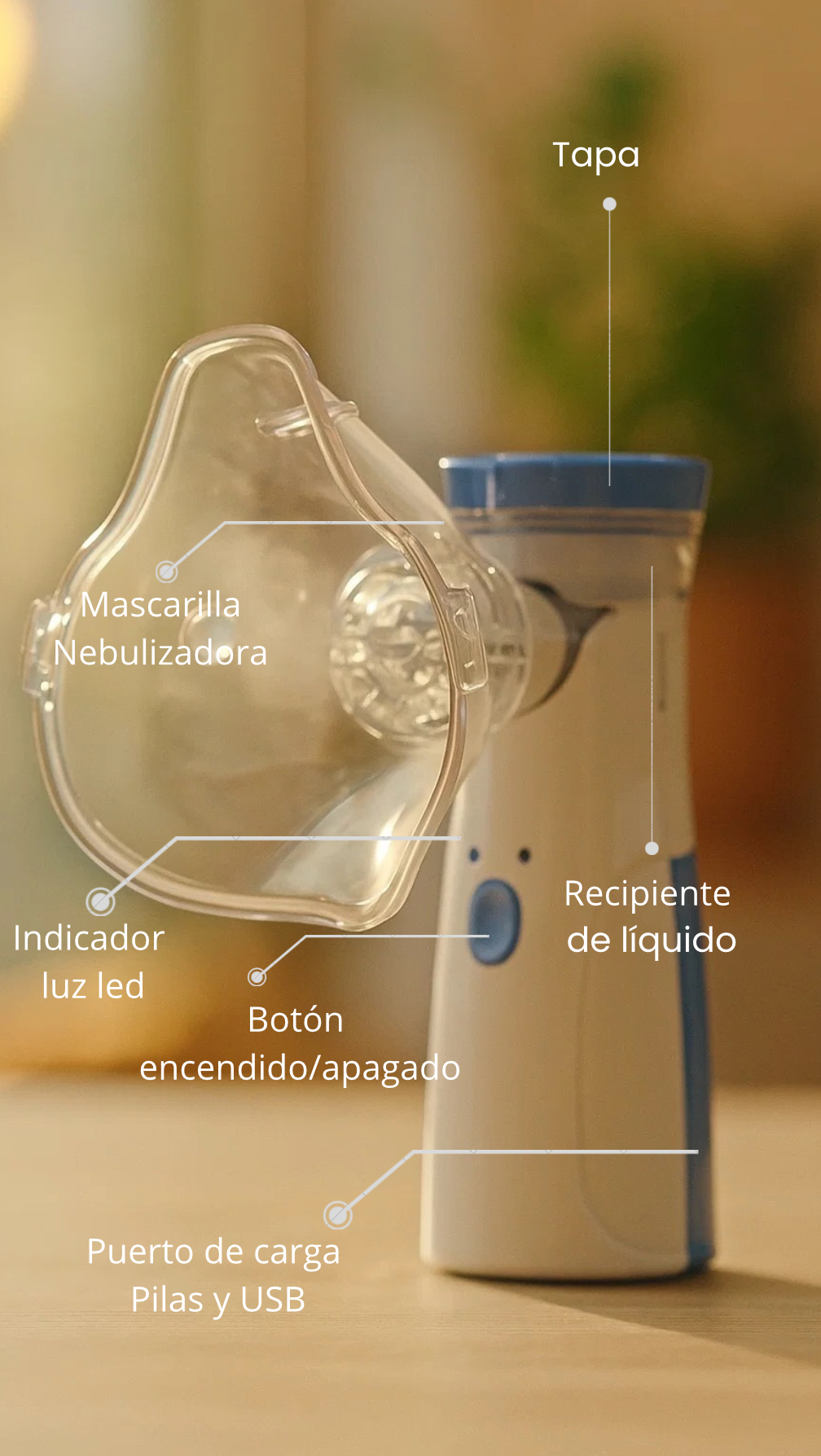 🌬️ Nebulizador Portátil Silencioso – Respira mejor donde estés
